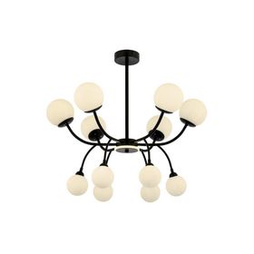 Ruum Store AV-60386-12BSY Siyah Boyalı Modern Avize