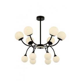 Ruum Store AV-60386-12BSY Siyah Boyalı Modern Avize