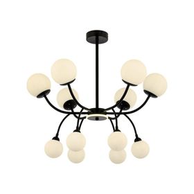 Ruum Store AV-60386-12BSY Siyah Boyalı Modern Avize