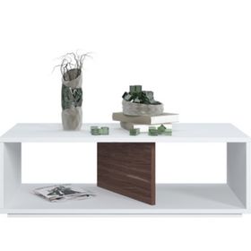 Ruum Store Cury Ceviz Beyaz Orta Sehpa