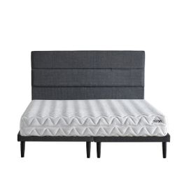 Ruum Store Violet Yatak Seti 160x200 cm Çift Kişilik Yatak Baza Başlık Takımı Orta Sert Yatak Mor Baza ve Başlığı
