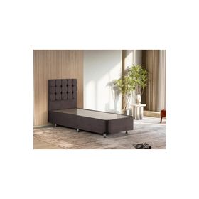 Ruum Store Violet Yatak Seti 90x200 cm Tek Kişilik Yatak Baza Başlık Takımı Orta Sert Yatak Mor Baza ve Başlığı