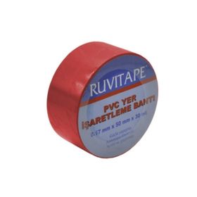 Ruvitape 30 mt x 50 mm Kırmızı Yer İşaretleme Bandı