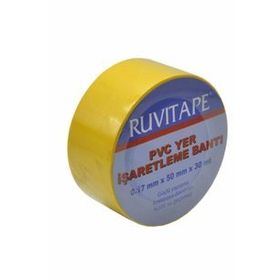 Ruvitape 30 mt x 50 mm Sarı Yer İşaretleme Bandı