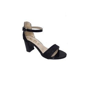 Rüya 010-1 Simli Rugan Tek Bantlı Fashion Kadın Sandalet