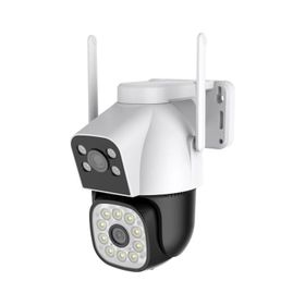 RXR C14-WF Wi-Fi Dış Ortam Çift Lensli 3+3 MP 360 Derece PTZ Gece Görüşlü Akıllı Güvenlik Kamerası