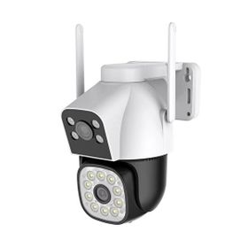 RXR C14-WF Wi-Fi Dış Ortam Çift Lensli 3+3 MP 360 Derece PTZ Gece Görüşlü Akıllı Güvenlik Kamerası