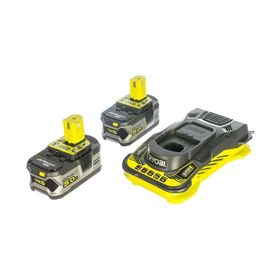 Ryobi RC18150-250 18 V 5Ah Çift Akülü Şarj Cihazı Set