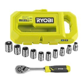 Ryobi RHRS10PC 1/4 10 Parça Cırcırlı Lokma Seti