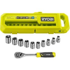 Ryobi RHRS11PC 3/8 11 Parça Cırcırlı Lokma Seti