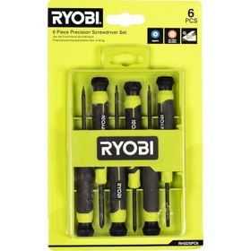 Ryobi RHSDSPC6 Manyetik 6 Adet Hassas Tornavida Seti