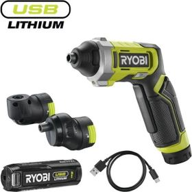 Ryobi RSD4-120TA2 4V Akülü Tornavida Köşe + Ofset Başlık Seti