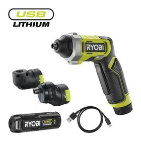 Ryobi RSD4-120TA2 4V Akülü Tornavida Köşe + Ofset Başlık Seti
