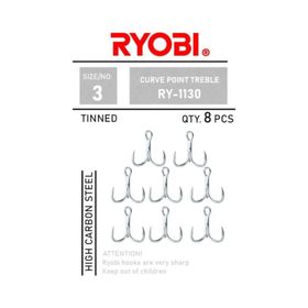 Ryobi RY-1130 Curve Point Treble No:5 Üçlü Olta İğnesi