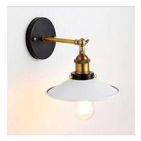 Rys Retro Çap 23 cm Metal Dekoratif Mafsallı Akrobatik Beyaz Duvar Aplik