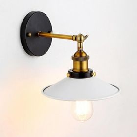 Rys Retro Çap 23 cm Metal Dekoratif Mafsallı Akrobatik Beyaz Duvar Aplik