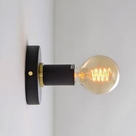 Rys Retro Dekoratif Siyah Metal Duvar Aplik Tavan Armatür