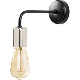 Rys Retro Metal Krom Siyah Dekoratif Modern Duvar Aplik