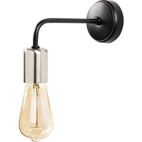 Rys Retro Metal Krom Siyah Dekoratif Modern Duvar Aplik