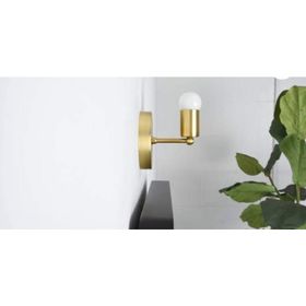 Rys Retro Metal Mat Gold Dekoratif Duvar Aplik