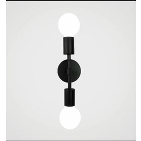 Rys Retro Siyah Metal 2'li Dekoratif Rustik Duvar Aplik