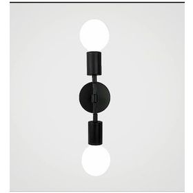 Rys Retro Siyah Metal 2'li Dekoratif Rustik Duvar Aplik
