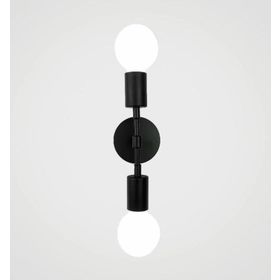 Rys Retro Siyah Metal 2'li Dekoratif Rustik Duvar Aplik