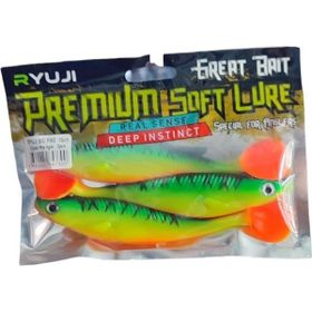 Ryuji Big Pike 3 Adet Fire Tiger 13 cm 24 gr Silikon Yem