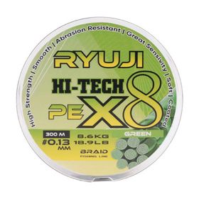 Ryuji Hi-Tech X8 300 m Standart - 0.15 mm Green İp Misina