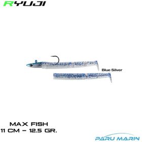 Ryuji Max Fish 11 cm 12.5 gr Blue Silver Silikon Yem
