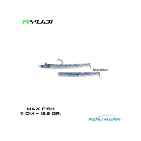 Ryuji Max Fish 11 cm 12.5 gr Blue Silver Silikon Yem