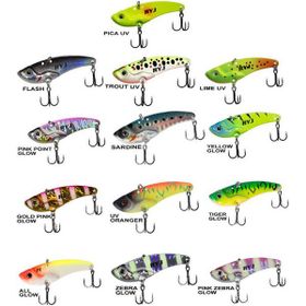 Ryuji Mirror Vib 15 gr 5.5 cm Tiger Glow Jig Yem