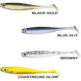 Ryuji Mister Shad Black Gold 10 cm 7 gr Silikon Yem