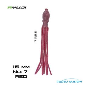 Ryuji Octopus 115 mm 4 Adet No:7 Red Silikon Yem