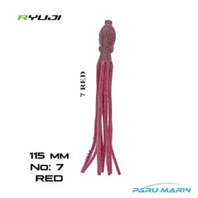Ryuji Octopus 115 mm 4 Adet No:7 Red Silikon Yem