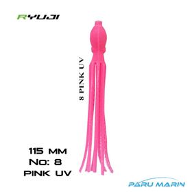 Ryuji Octopus 115 mm 4 Adet No:8 UV Pink Silikon Yem