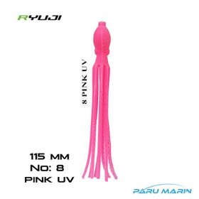 Ryuji Octopus 115 mm 4 Adet No:8 UV Pink Silikon Yem