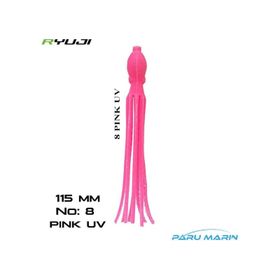 Ryuji Octopus 115 mm 4 Adet No:8 UV Pink Silikon Yem