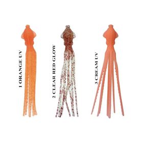 Ryuji Octopus 90 mm 5 Adet Standart-3 Cream UV Yem