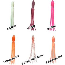 Ryuji Octopus 90 mm 5 Adet Standart 4 Glow UV Yem