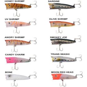 Ryuji Sea Popper 7 cm 8.5 gr Moon Red Head Top Water Maket Yem