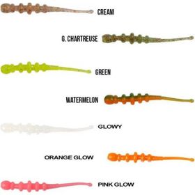 Ryuji Tipsy Worm 5.8 cm 12 Adet Orange Glowy Silikon Yem