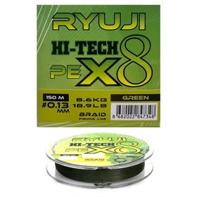 Ryuji X8 150 m 0.13 mm Green İp Misina