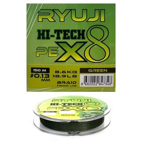 Ryuji X8 150 m 0.13 mm Green İp Misina