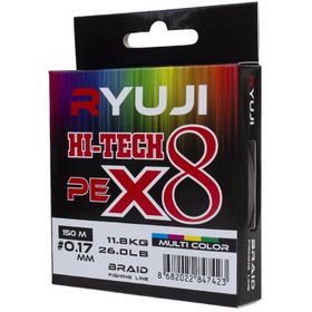 Ryuji X8 150 m 0.13 mm Multi Color İp Misina