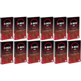 S-Box 12 Adet 12x12 Condom Set Kabartmalı Prezervatif Seti