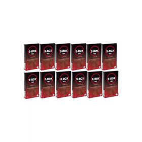 S-Box 12 Adet 12x12 Condom Set Kabartmalı Prezervatif Seti