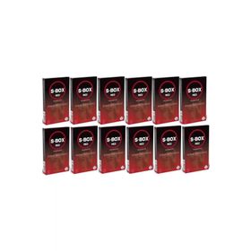 S-Box 12 Adet 12x12 Condom Set Kabartmalı Prezervatif Seti