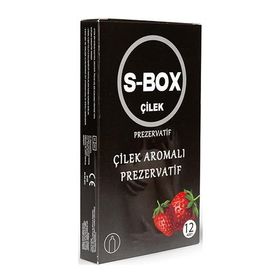 S-Box Çilek Aromalı 12'li Kırmızı Prezervatif