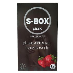 S-Box Çilek Aromalı 12'li Kırmızı Prezervatif